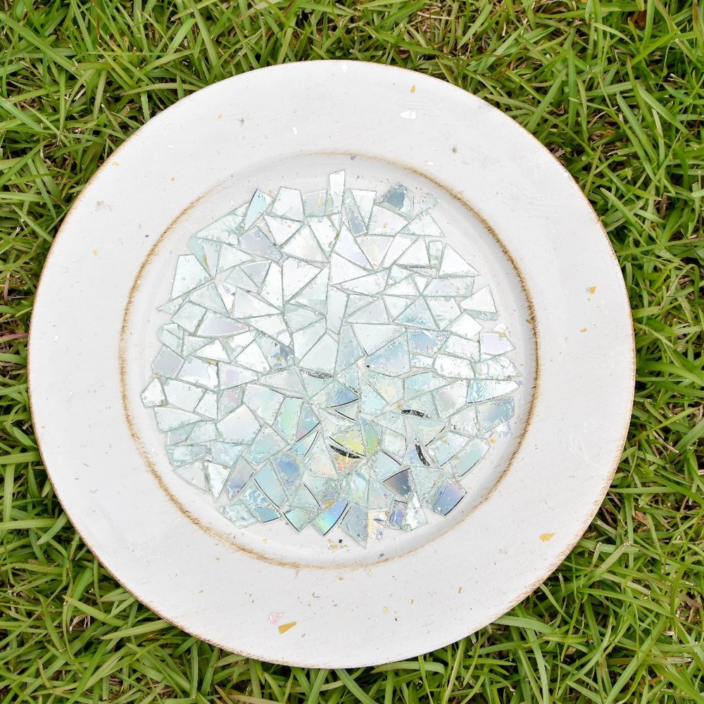Cracked Glass, Mosaic Platter, Large Plate